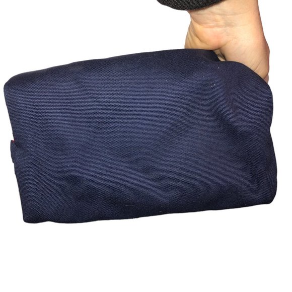 MY STYLE BAGS ITALY NEW NWT blue red stripe high quality makeup bag "MTP" - Picture 2 of 7